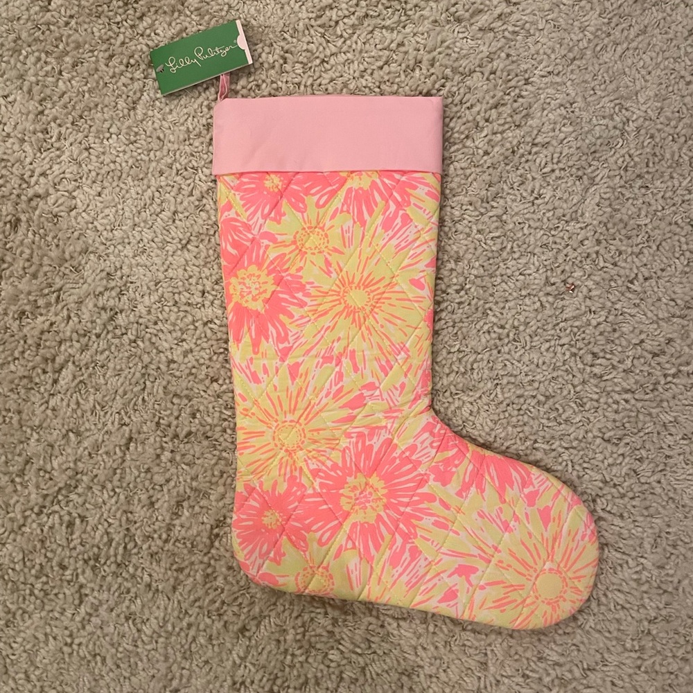 NWT Lilly Pulitzer Christmas stocking.